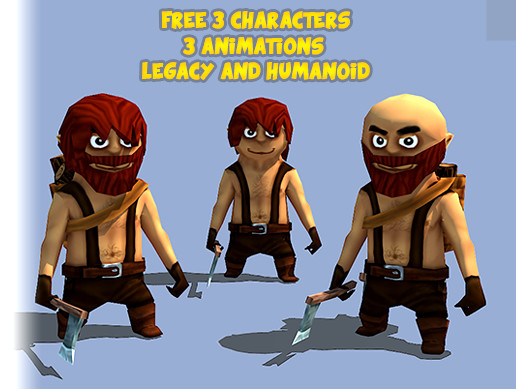 3 Free Characters | Characters | Unity Asset Store