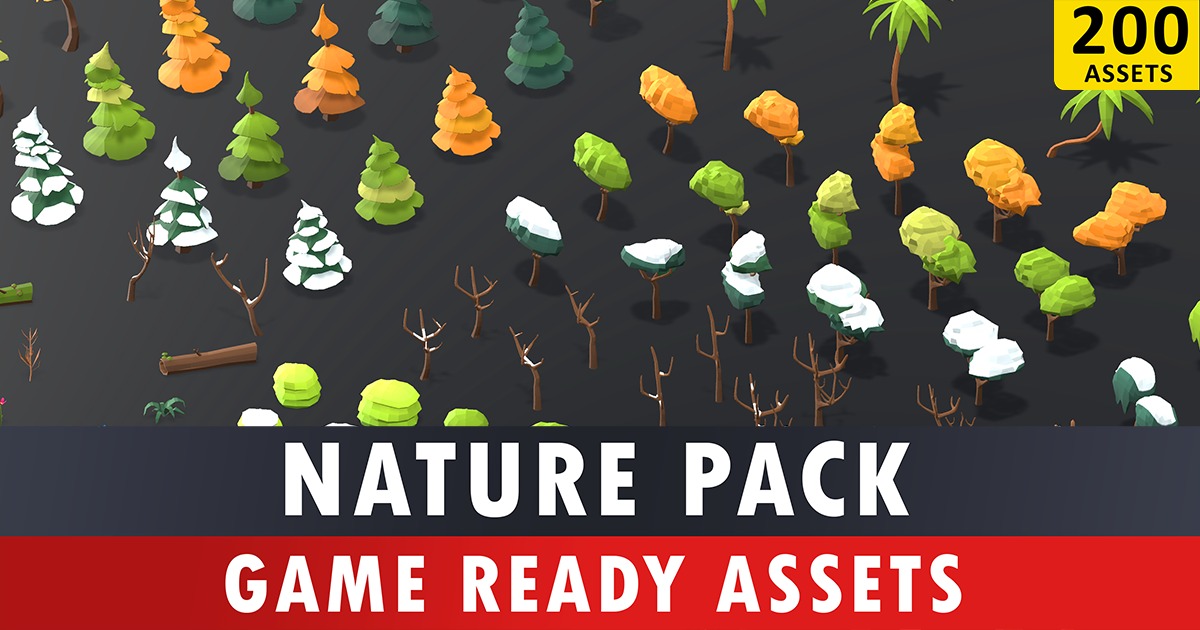Unity Engine Nature Nature Pack - Low Poly Nature Pack | 3D 风景 | Unity Asset Store