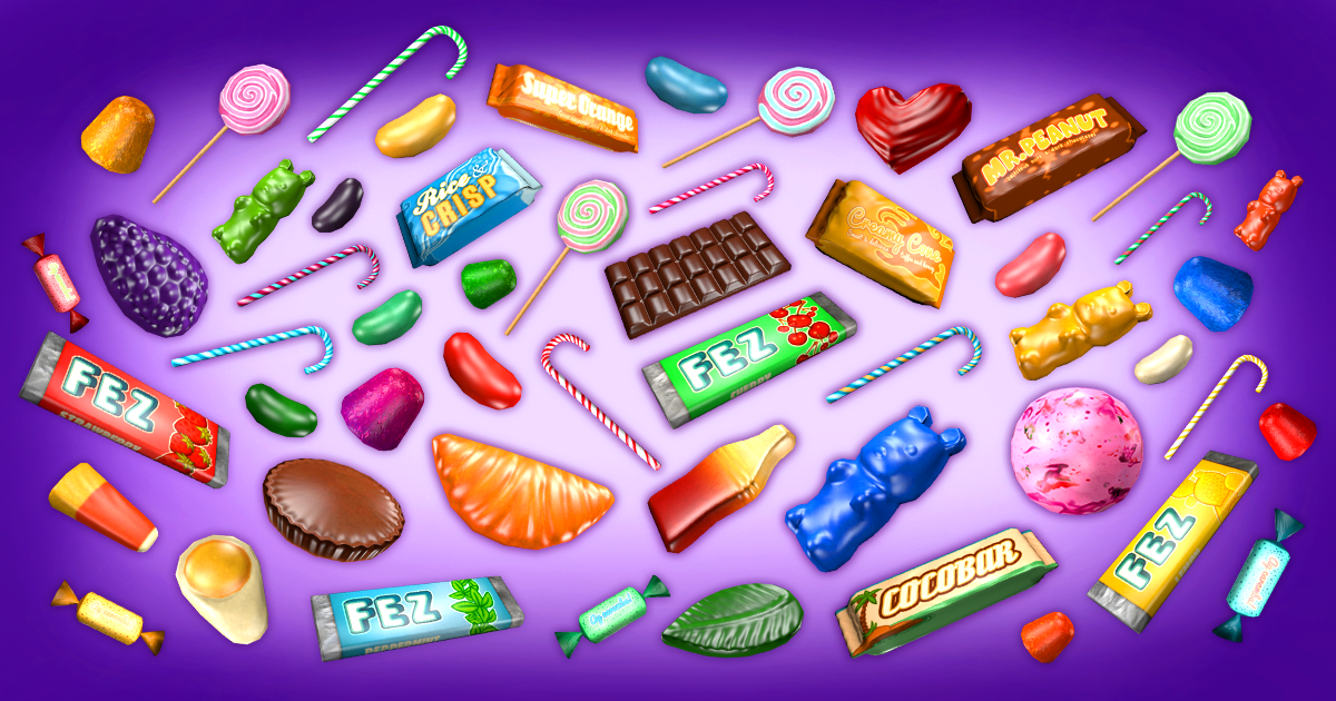 Candy Heaven Pack 3D Food Unity Asset Store