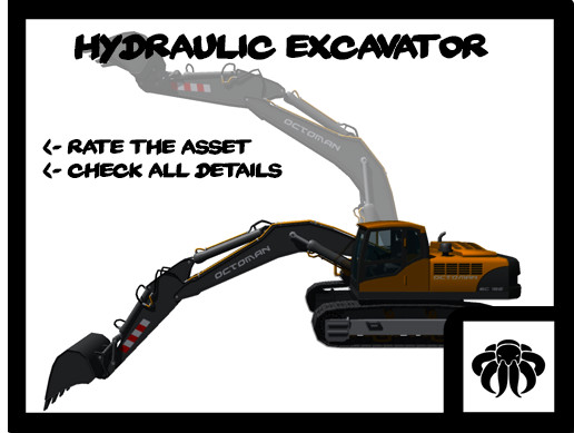 Excavator Unity Model Hydraulic Excavator EC 180 | 3D 車両 | Unity Asset Store