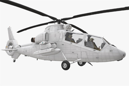 OH-1 Ninja Blank Livery Complex Animation (443)