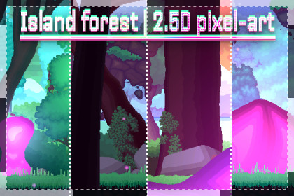 Island Forest | 2.5D Pixel-Art