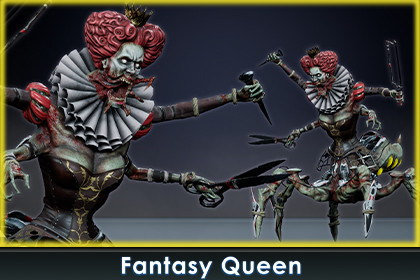 Fantasy Cyborg Queen