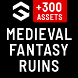 Medieval Fantasy Ruins - Dark Forest Environment