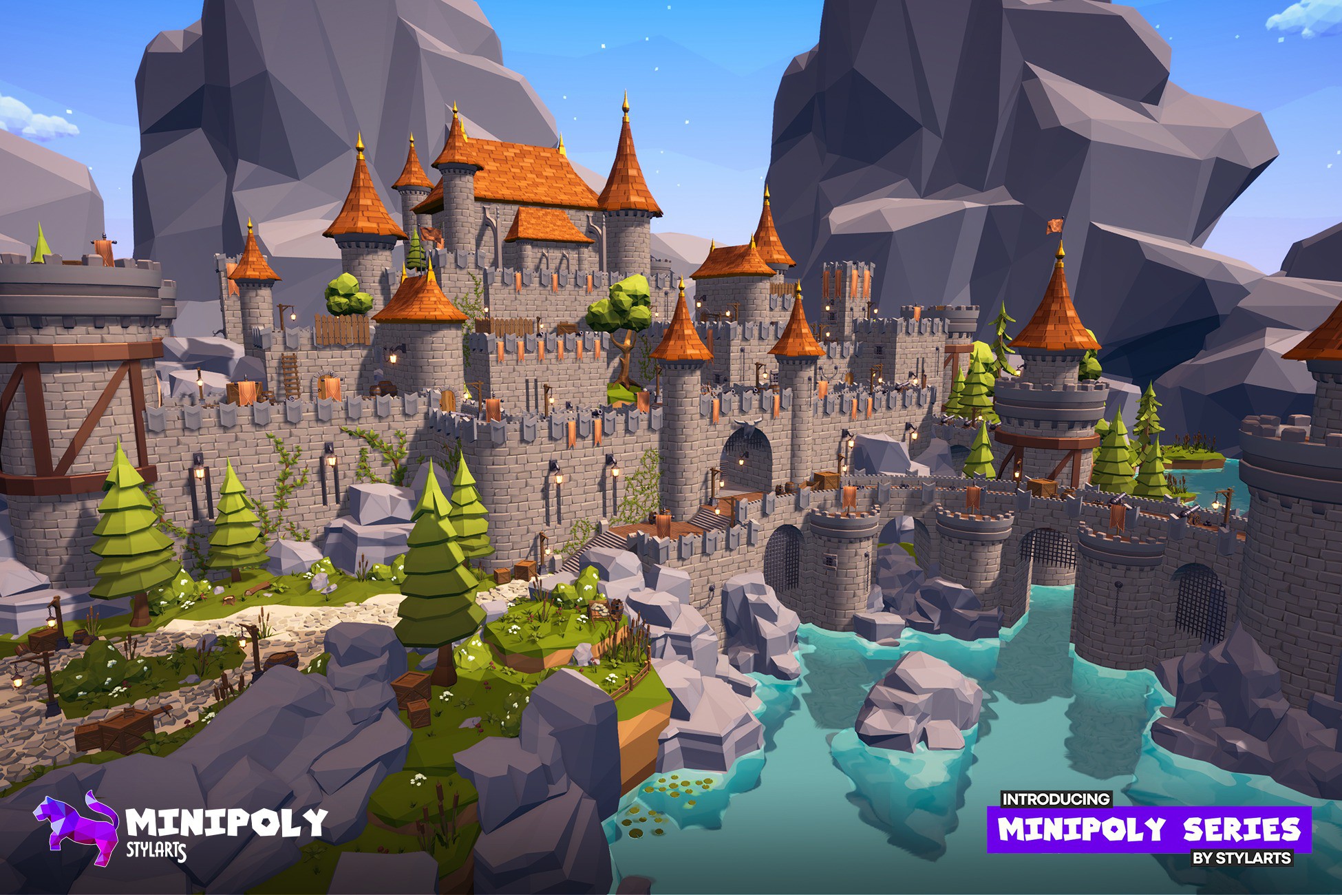 Minipoly Series - Mythic Castle ( Stylized Lowpoly Environment ), image 1
