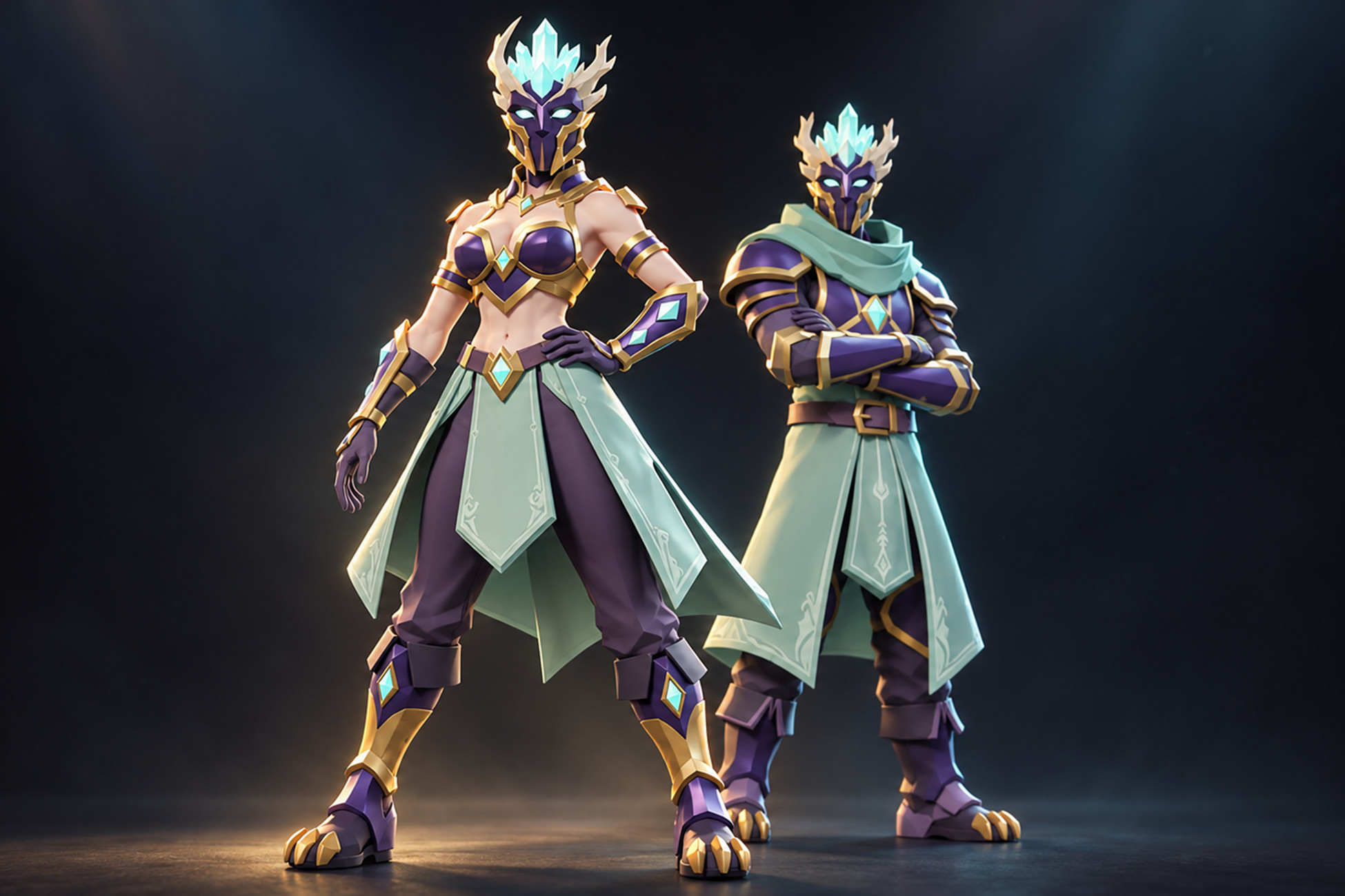Stylized Modular Characters – Fantasy Mage Pack