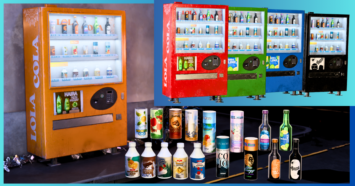 Realistic Vending Machine Pack | 3D Exterior | Unity Asset Store