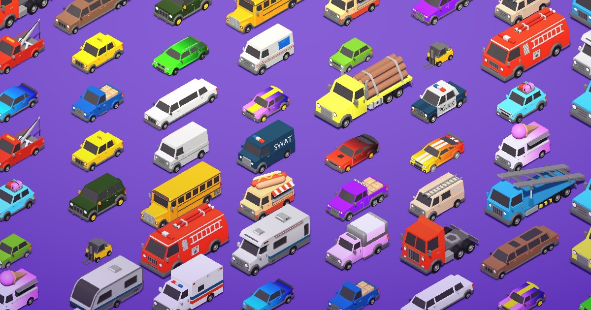 Cartoon Car Mega Pack - Simple Vehicles | 3D 지상 | Unity Asset Store