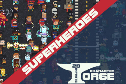 2D Infinite Character Forge - Superheroes