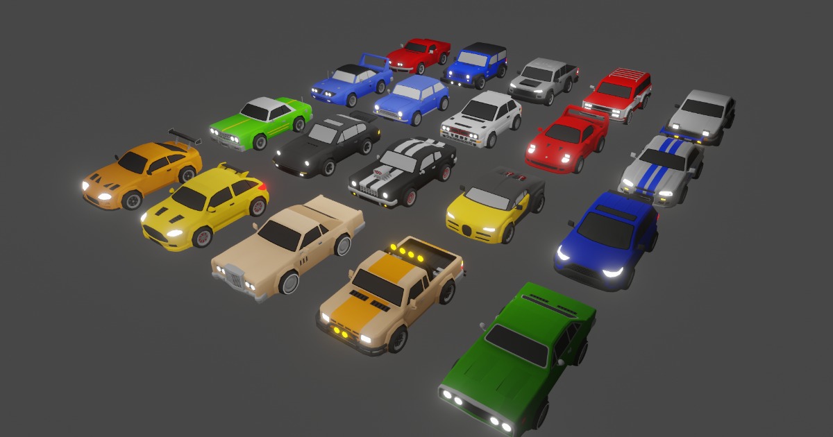 Lowpoly Car Pack | 3D Vehicles | Unity Asset Store