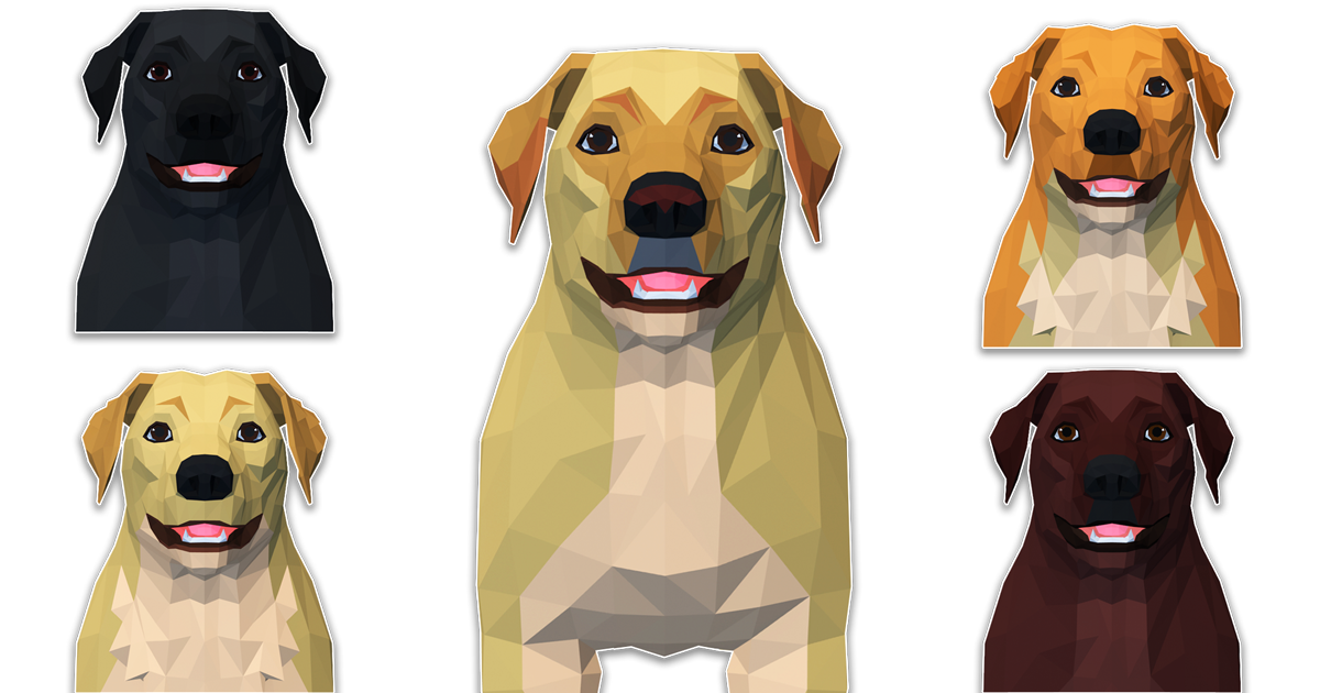 LowPoly Dog - Labrador | 3D Animals | Unity Asset Store