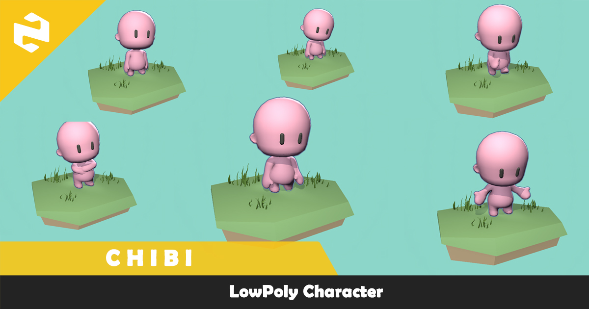 Unity Chibi Base Model Free Pack - Chibi Character | 3D Characters | Unity Asset Store