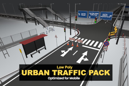 Low Poly Urban Traffic Pack