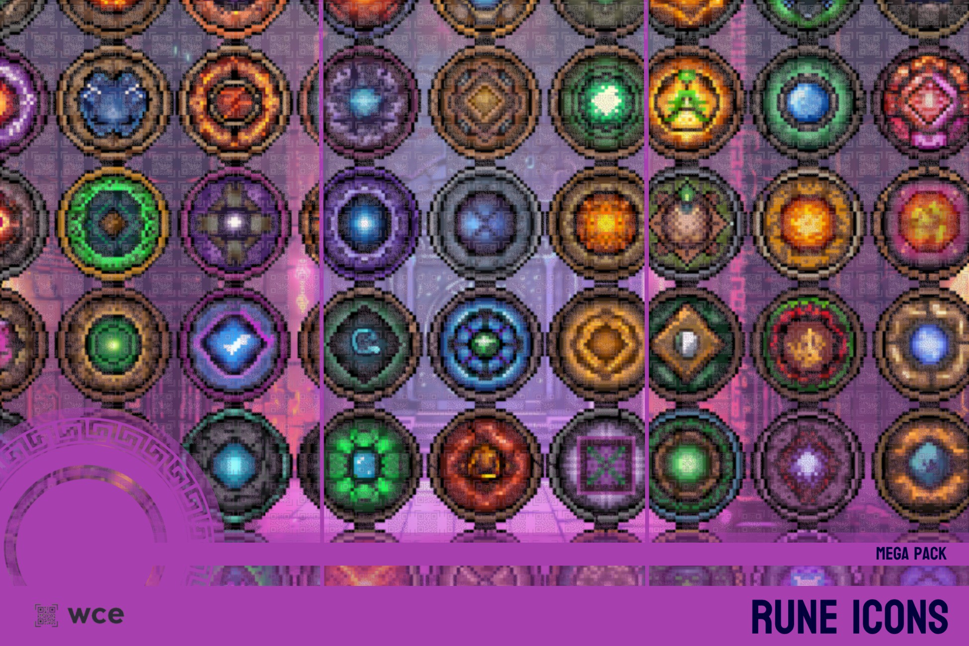 Rune Icons - Mega Pack - 2D Pixel Magic and Spell Resources Bundle | 2D ...