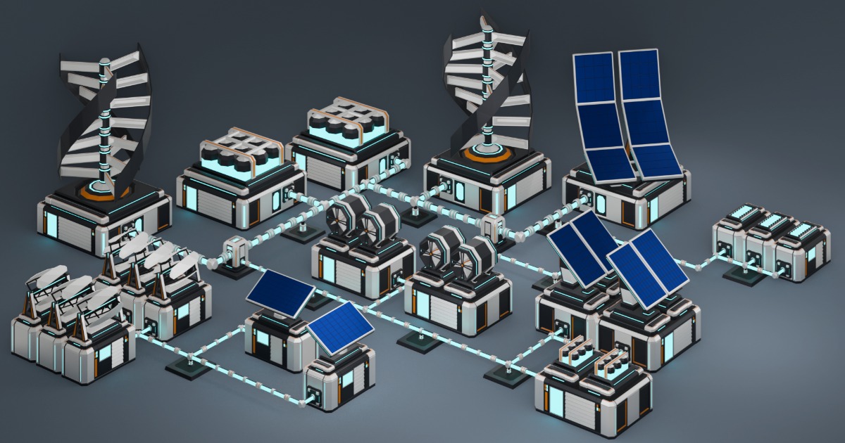 LOW POLY SCI-FI SERIES B – COMPLETE BUNDLE | 3D Props | Unity Asset Store