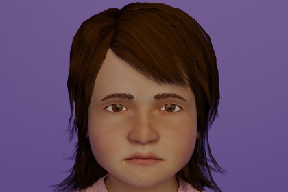 Girl 3D Humanoid Kid Character Rigged