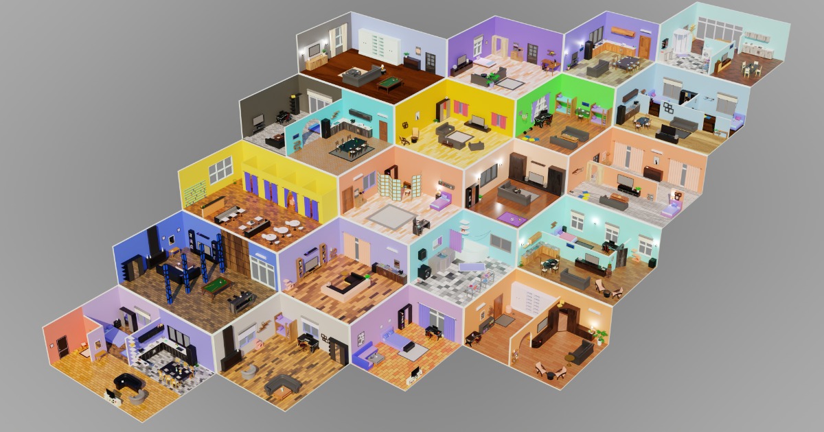 Unity Module Interior Interior Pack - 3D LowPoly | 3D Interior | Unity Asset Store