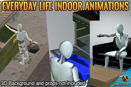 Everyday Life Indoor animations (Motion Cast#29 Vol.2)