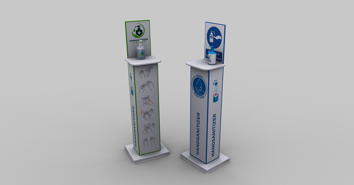 Unity Sanitiser Sanitizer stand Low Poly | Props | Unity Asset Store