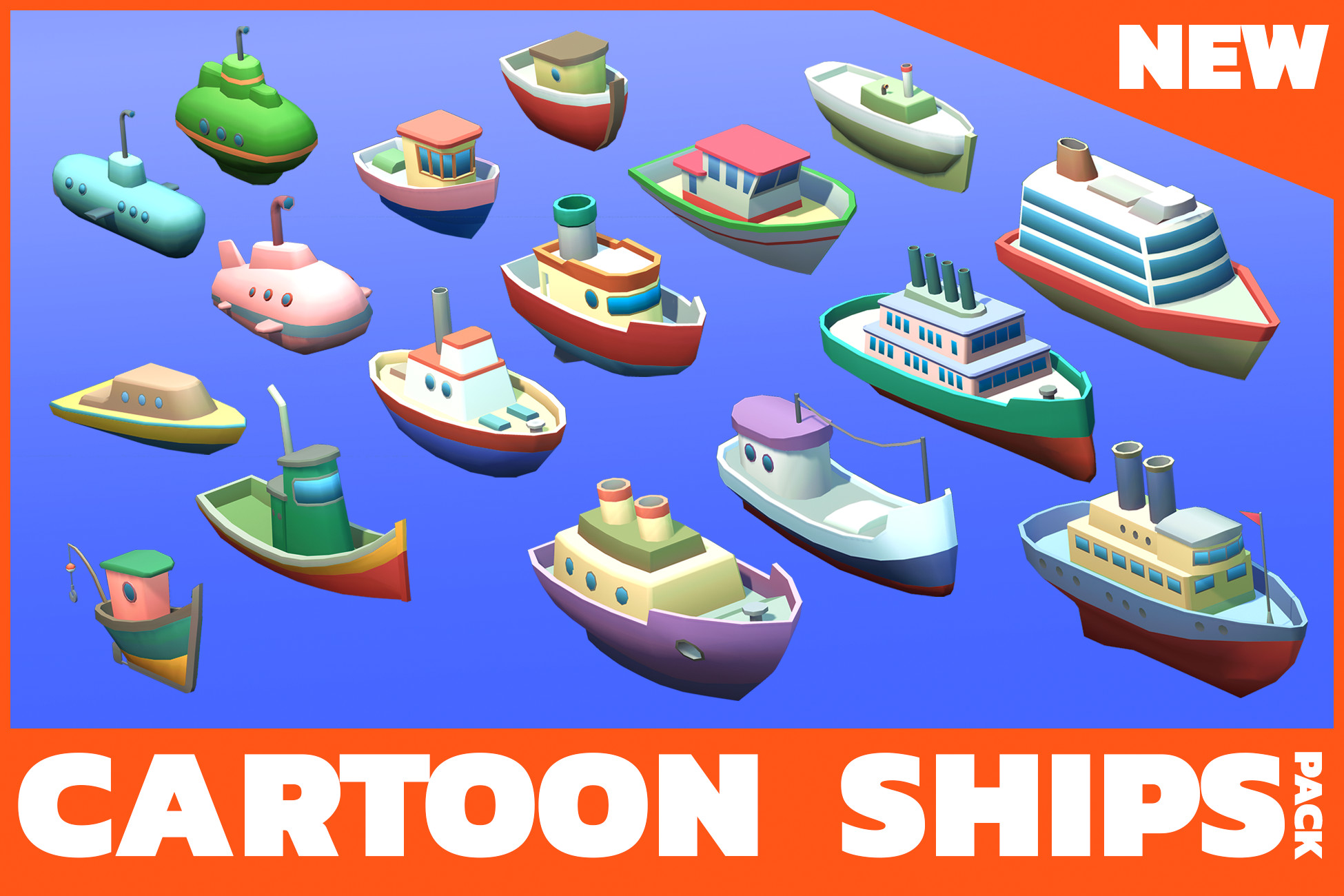 Cartoon Ships | 3D Sea | Unity Asset Store