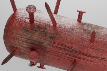 Survival Bat with Nails.