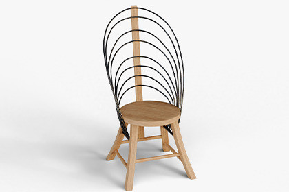 Luxury Wooden Dining Chair Asset