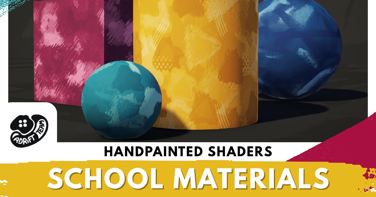 School Rendering Materials Handpainted Shader and School Materials Textures | VFX Shaders | Unity ...