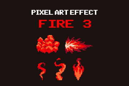Fire 3 - Pixel Art Effect