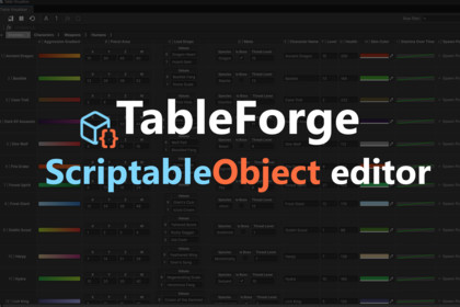 TableForge - ScriptableObject Management Tool