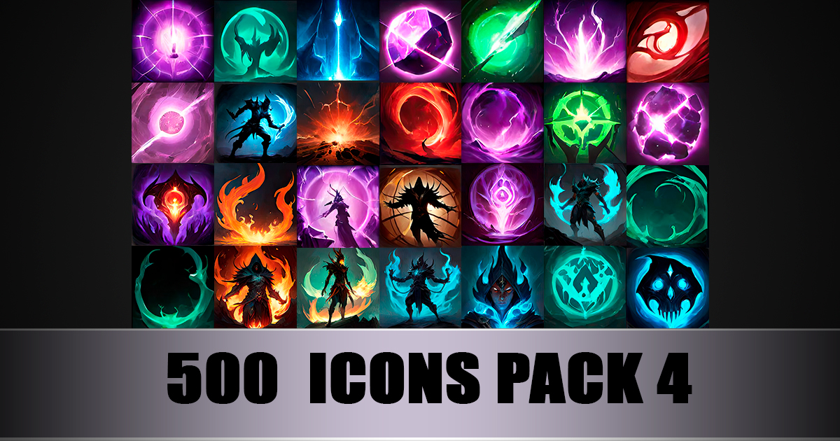 500 Icons Pack 4 | 2D Icons | Unity Asset Store