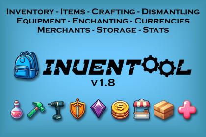 Inventool - Inventory, Items, Crafting, Enchanting, Merchants, Storage & More