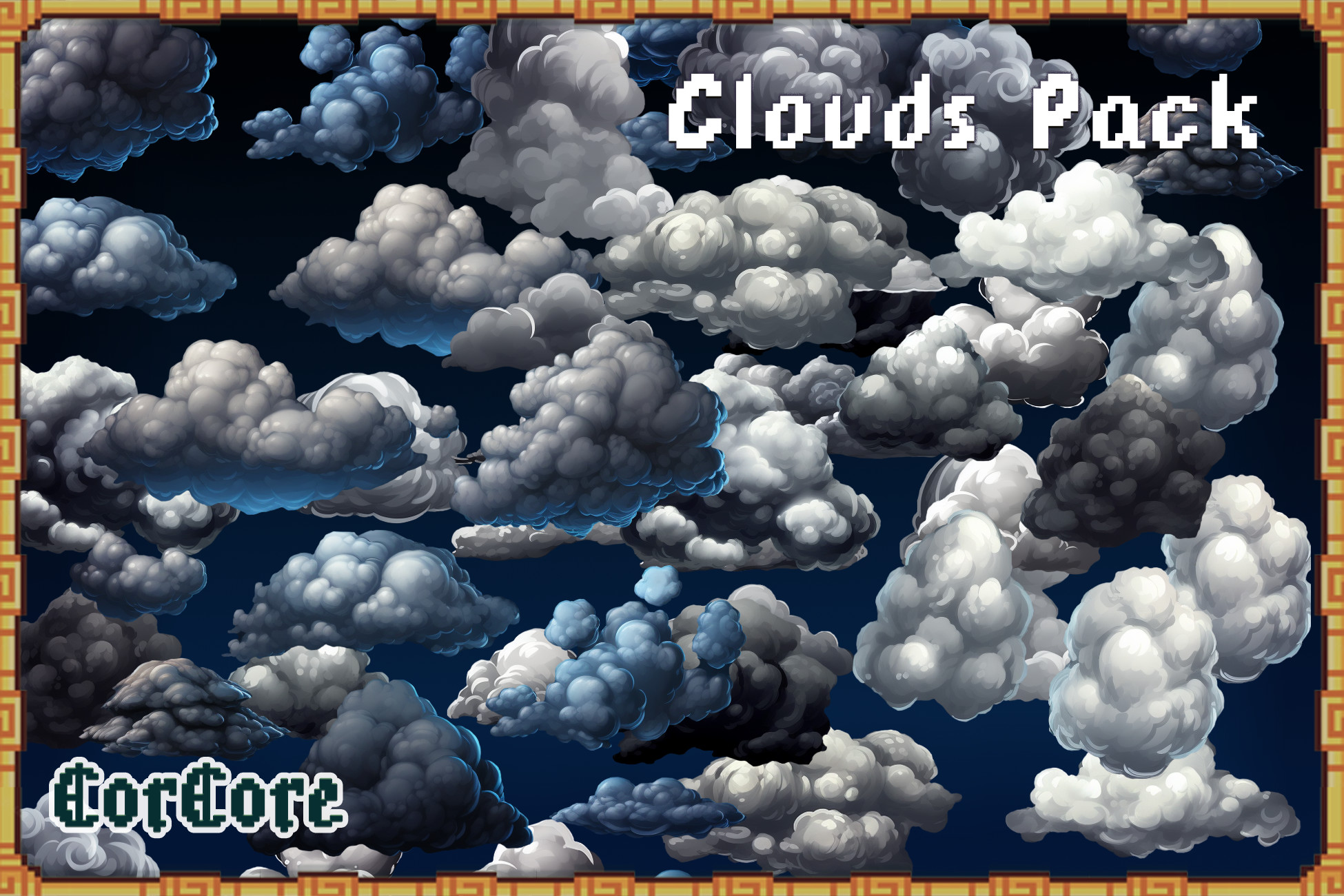 Unity Cloud Texture Clouds Pack CorCore | 2D Environments | Unity Asset Store