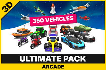 ARCADE: Ultimate Vehicles Pack - Low Poly Cars