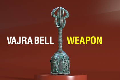 Ancient Buddhist Vajra Bell (Geumgangryeong) Low Poly PBR