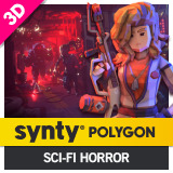 Sci-Fi Horror Pack - Synty POLYGON - Stylized Low Poly Assets