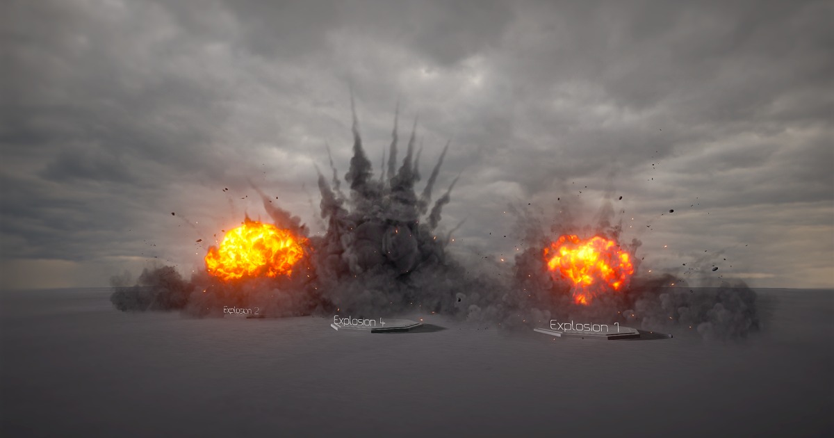 Realistic 6D Lighting Explosions Pack | Fire & Explosions | Unity Asset ...