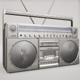 80s Boombox A Silver Dirty