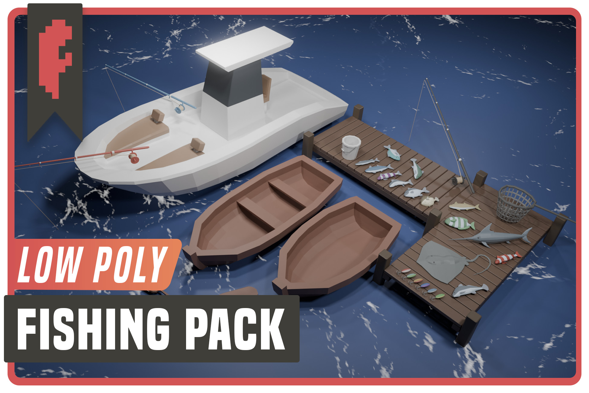 Low Poly Fishing Pack | 3D Props | Unity Asset Store