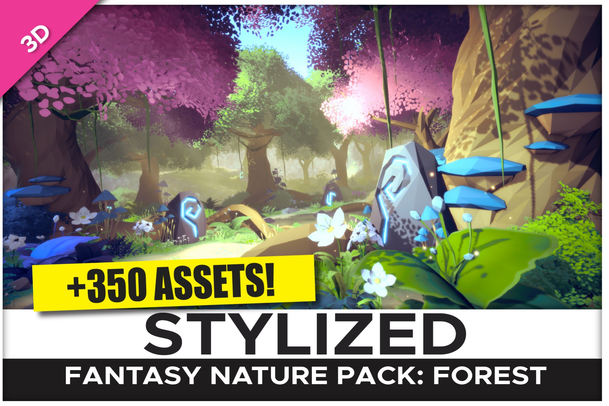 STYLIZED Fantasy Nature Pack: Forest - Low Poly 3D Art | 3D Fantasy ...
