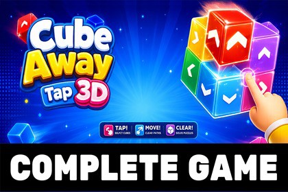 Cube Away – Tap 3D Blocks Puzzle Template
