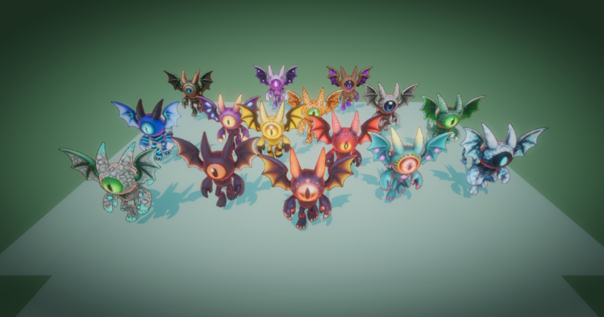 Unity Creatures Fantasy Monster 19 (Rig + Animation) – PixeliusVita | 3D Creatures ...
