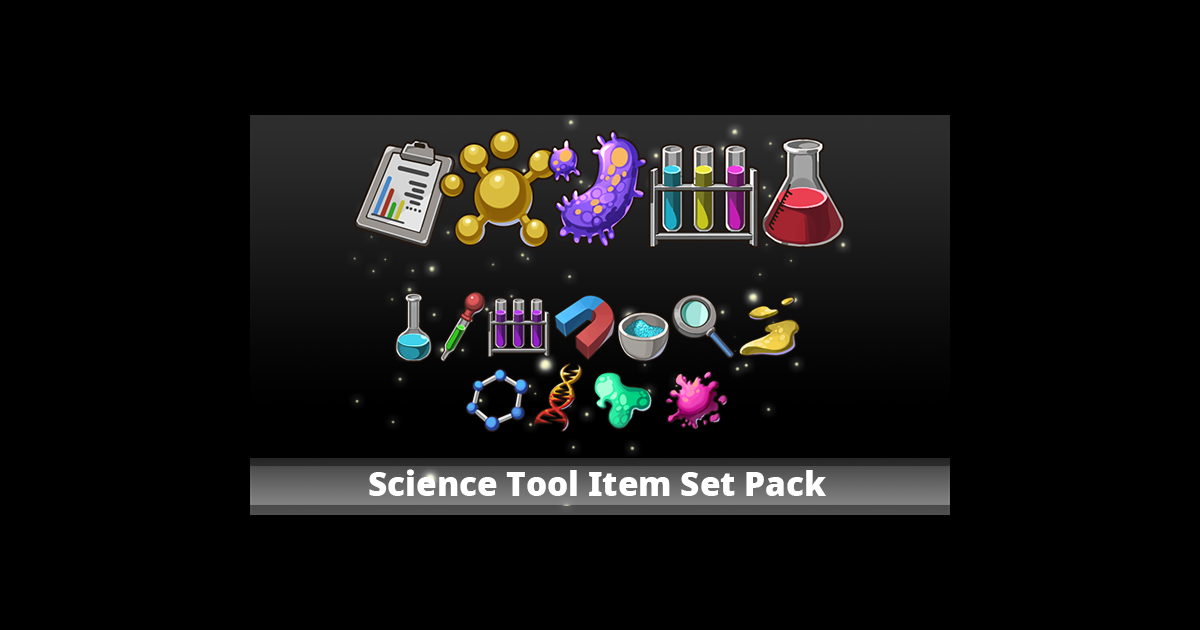 Science Tool Item Set Pack | 2D 图标 | Unity Asset Store