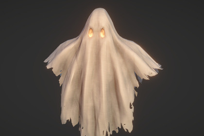 Stylized Ghost Animated Character