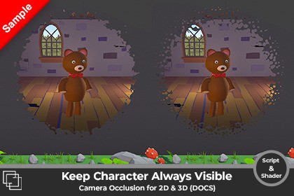 Keep Characters Always Visible - Camera Occlusion Cut Out for (DOCS) - SAMPLE