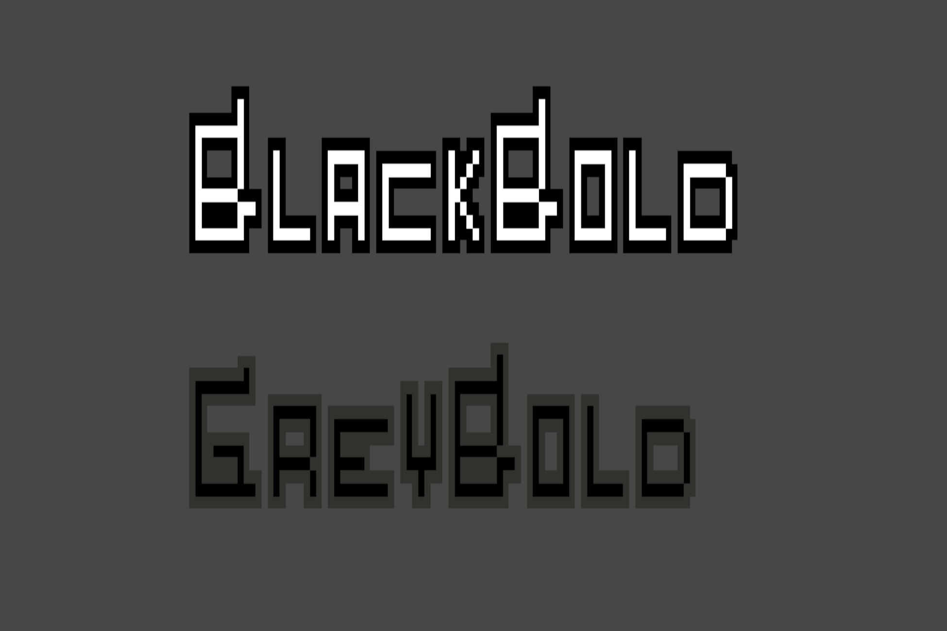 Free Pixel Art Font Pack: 'BlackBold' and 'GreyBold' | 2D Fonts | Unity ...