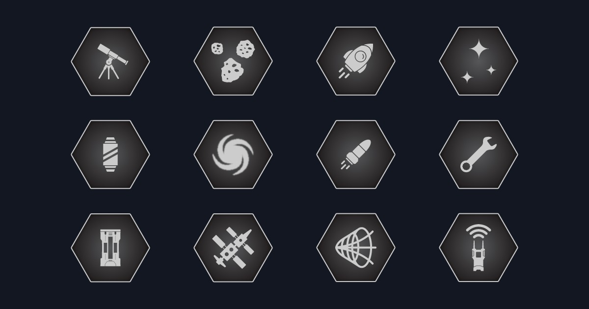 Space Game Icon Set | 2D Icons | Unity Asset Store