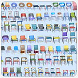 540 Chairs Pack 1 - Lowpoly Midpoly Furniture Collection for Games & Interiors