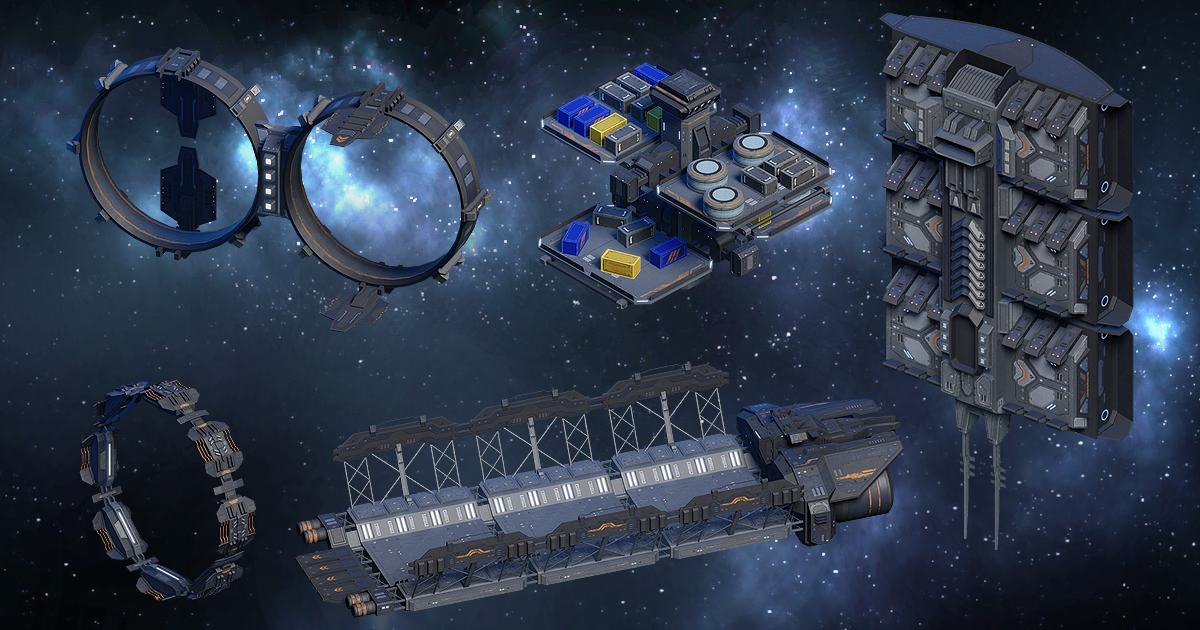 Space Structures Collection II | 3D Space | Unity Asset Store