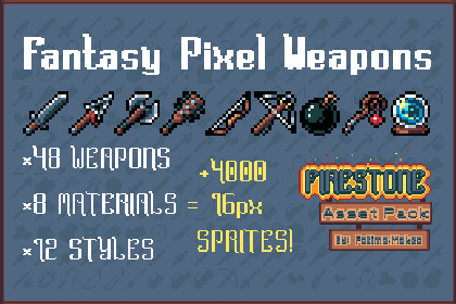 Firestone Valley: Weapons Pack (16x16)