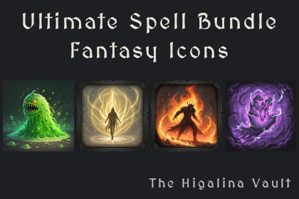 Ultimate Spell Bundle - Fantasy Icons [512x512 HD]
